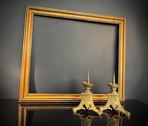 Large Antique Gilt Picture Frame (87x74.5cm) Classic Wall Decor / Wall Gallery