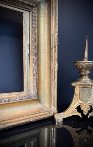 Shabby Antique Gilt Picture Frame (50.5x40cm)  | Deep Set  |  Ornate Wall Gallery