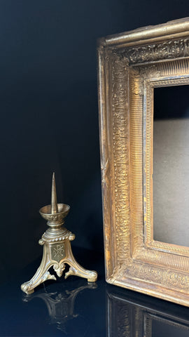 Large Shabby Antique Gilt Picture Frame – Deep Set Ornate Wood Picture Frame 67cm x 57cm