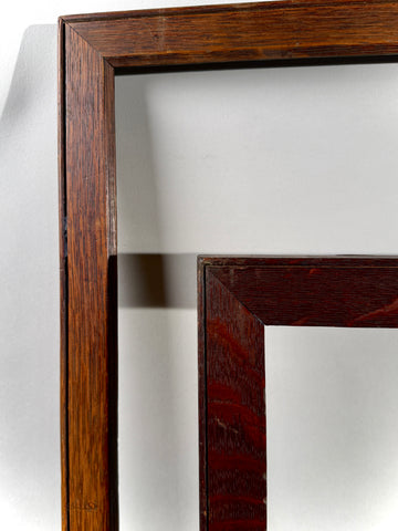 Set 2 Large Wood Picture Frames | Solid Hardwood | Gallery Wall Display
