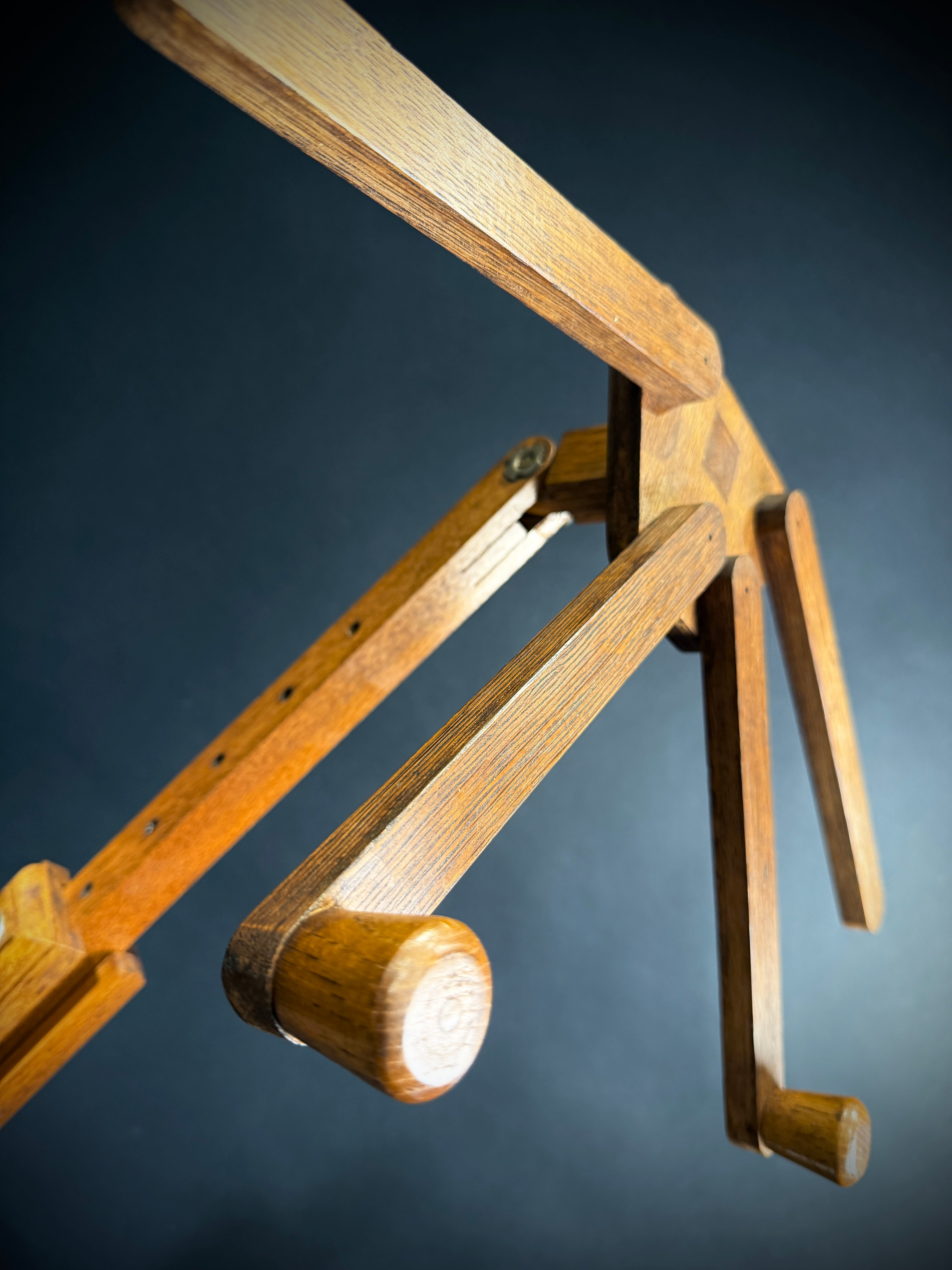 Vintage Wooden Folding Artist Easel / Book Rest – Adjustable Display Stand