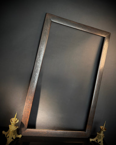 Extra Large (127.5x82cm) Antique Picture Frame / Photo Frame |  Solid Oak |  Dark Wood
