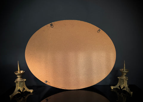 Large (80cm) Vintage Classic Gilt Oval Mirror