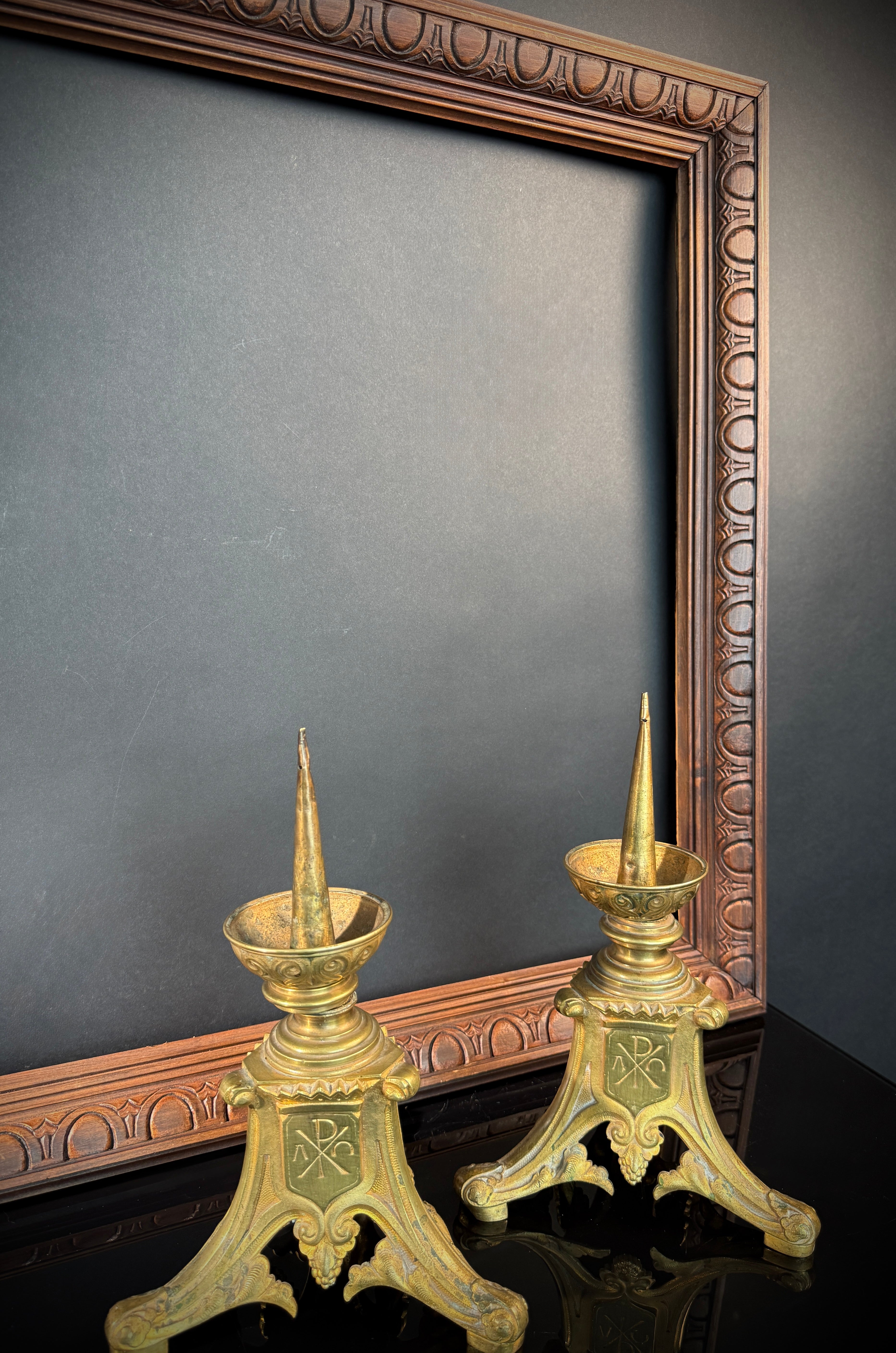 Extra Large Carved Wood picture Frame  |  114x87.5cm  |   Carved Detail  |  Gallery Wall