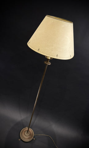 Vintage Laura Ashley Floor Lamp  |  Cream Shades