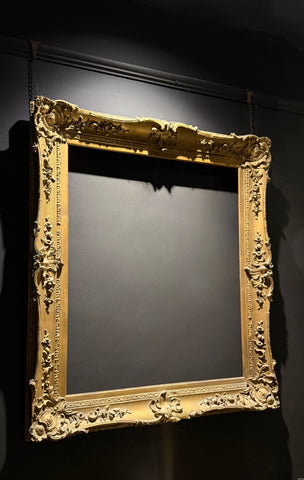Antique Baroque Gilt Picture Frame  |  Large Ornate  |   Muted Gold Shabby Chic (96.5 x 84cm)