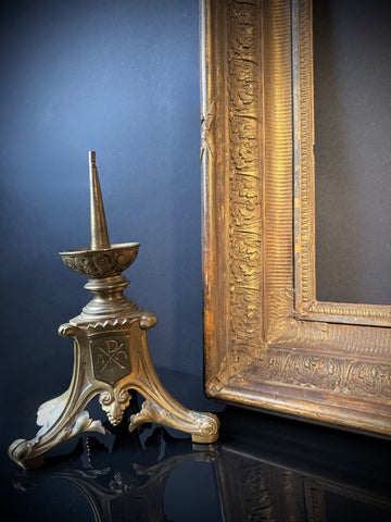 Large Shabby Antique Gilt Picture Frame – Deep Set Ornate Wood Picture Frame 67cm x 57cm