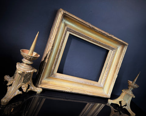 Shabby Antique Gilt Picture Frame (50.5x40cm)  | Deep Set  |  Ornate Wall Gallery