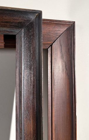 Set 2 Large Wood Picture Frames | Solid Hardwood | Oak | Rustic Gallery Wall Display