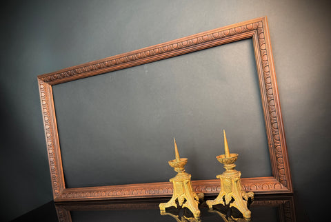 Extra Large Carved Wood picture Frame  |  114x87.5cm  |   Carved Detail  |  Gallery Wall