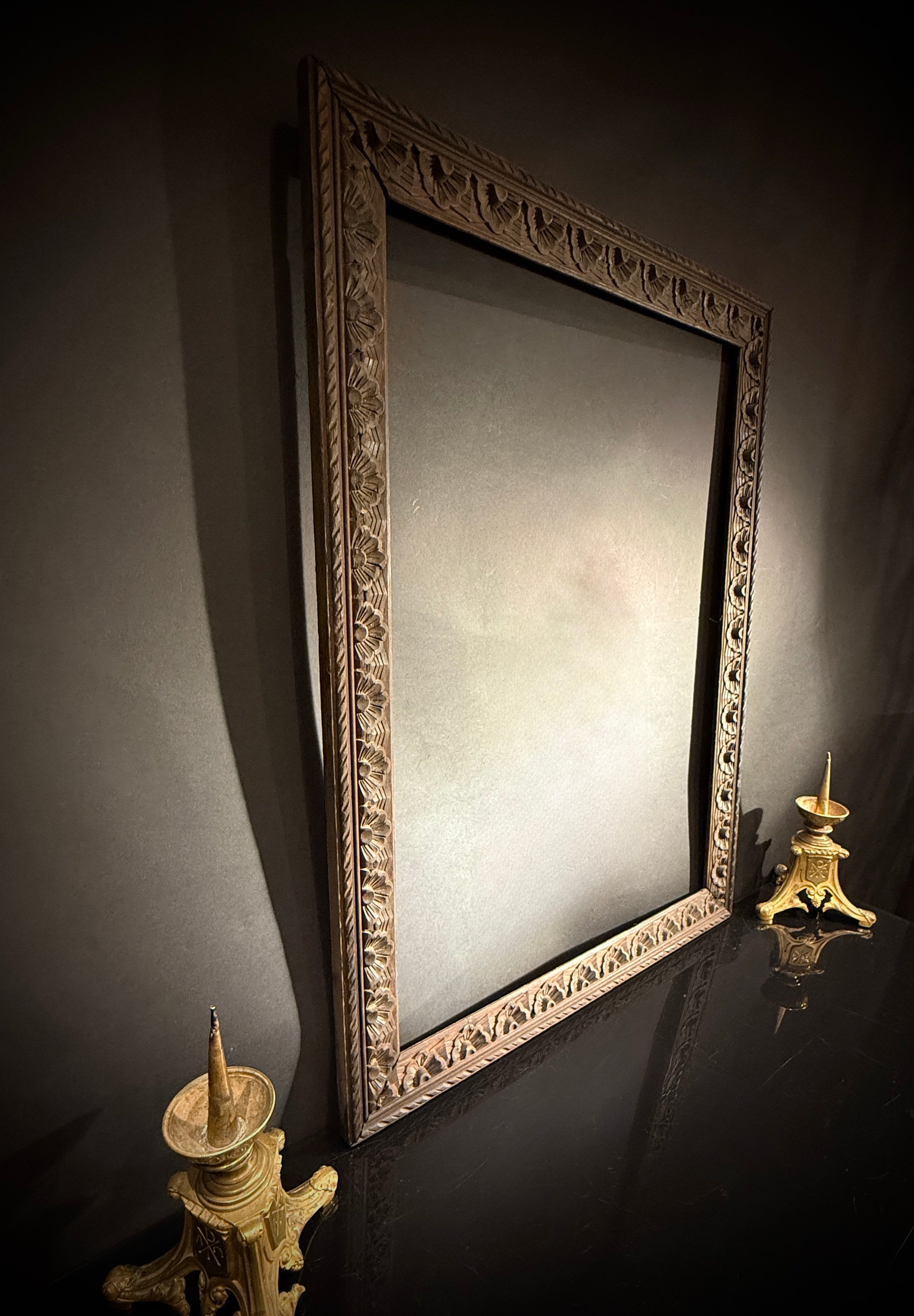 Large Carved Wood picture Frame | 92x71cm  | Carved Detail | Gallery Wall