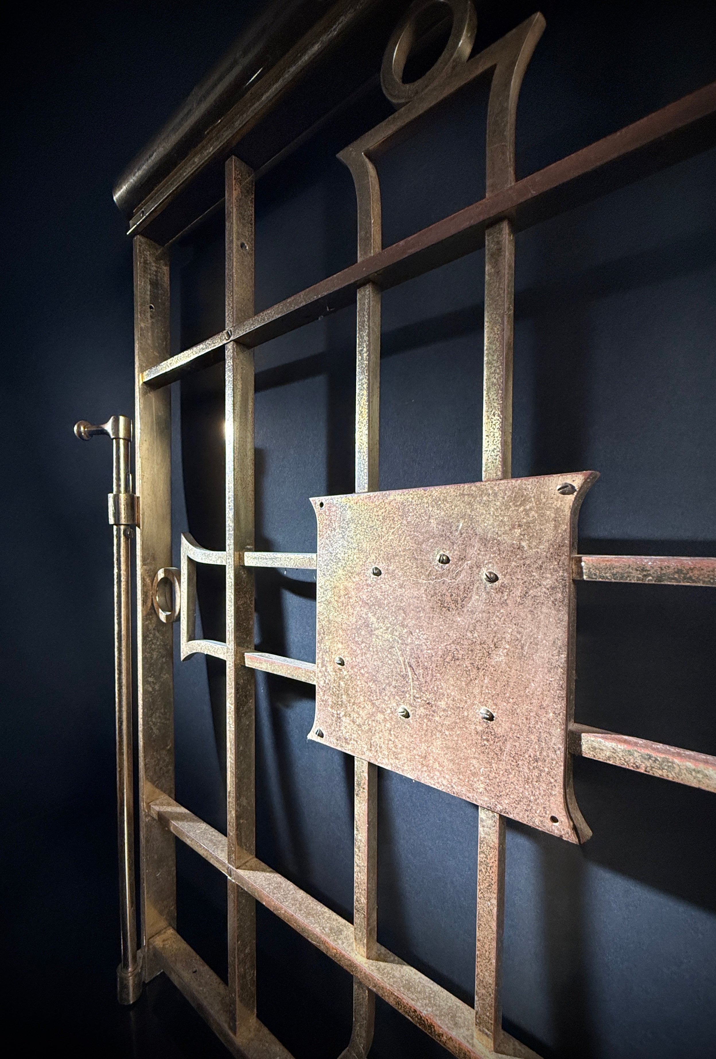 Rare Antique Brass Church Altar Gate - Ecclesiastical Architectural Salvage