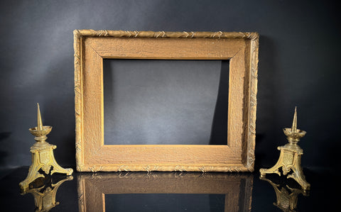 Antique Gilt Picture Frame (69.5cm x 54.5cm) – Wide Profile Classic Style | Art Mirror Display