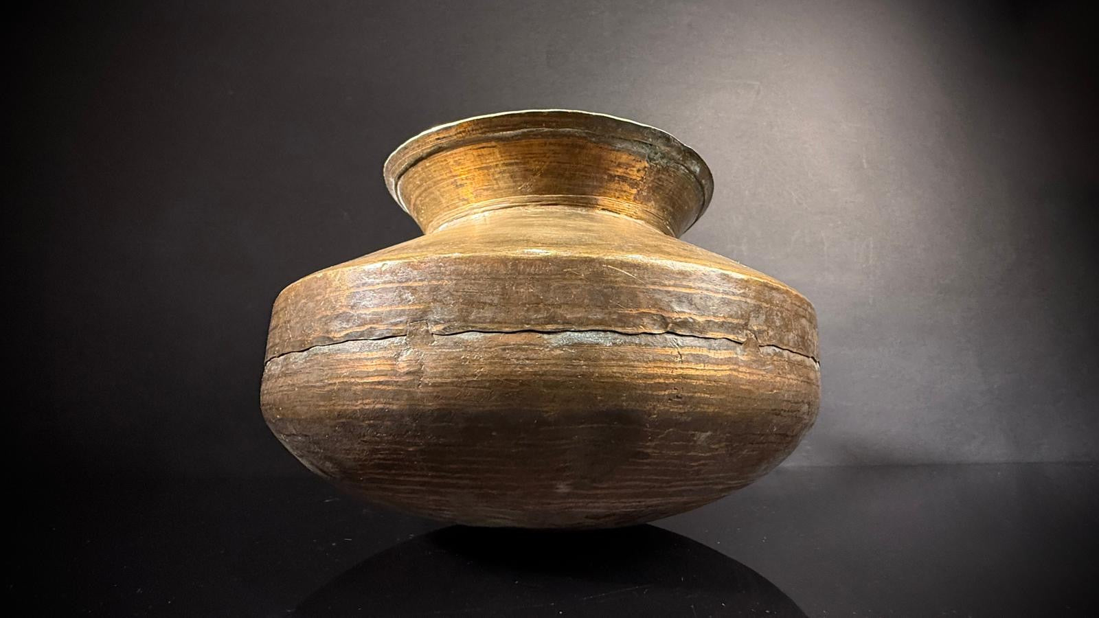 Vintage Indian Water Jar |  Brass Lota / Kalash