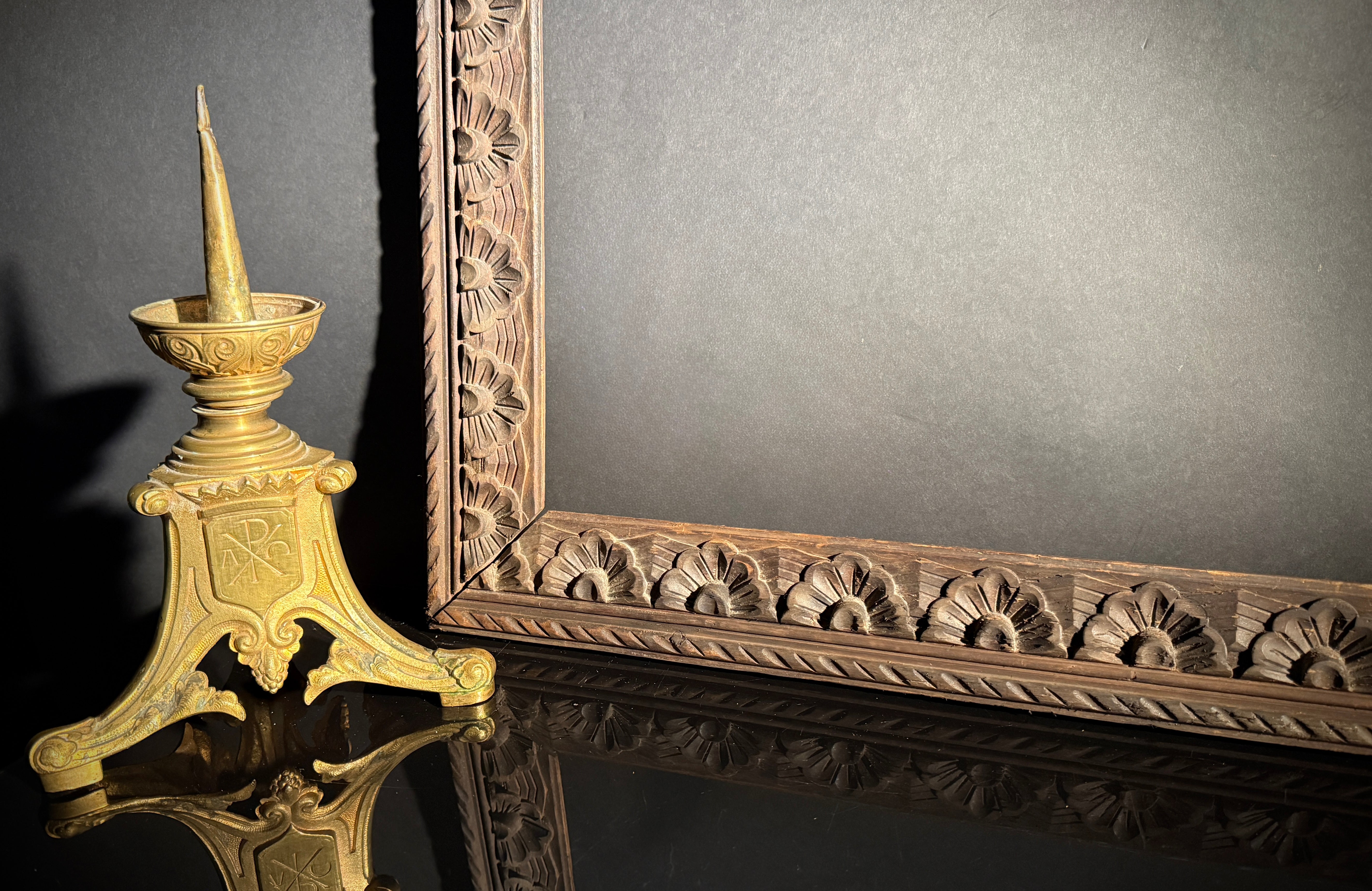 Large Carved Wood picture Frame | 92x71cm  | Carved Detail | Gallery Wall