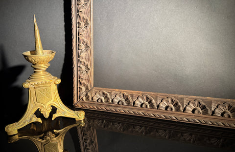 Large Carved Wood picture Frame | 92x71cm  | Carved Detail | Gallery Wall