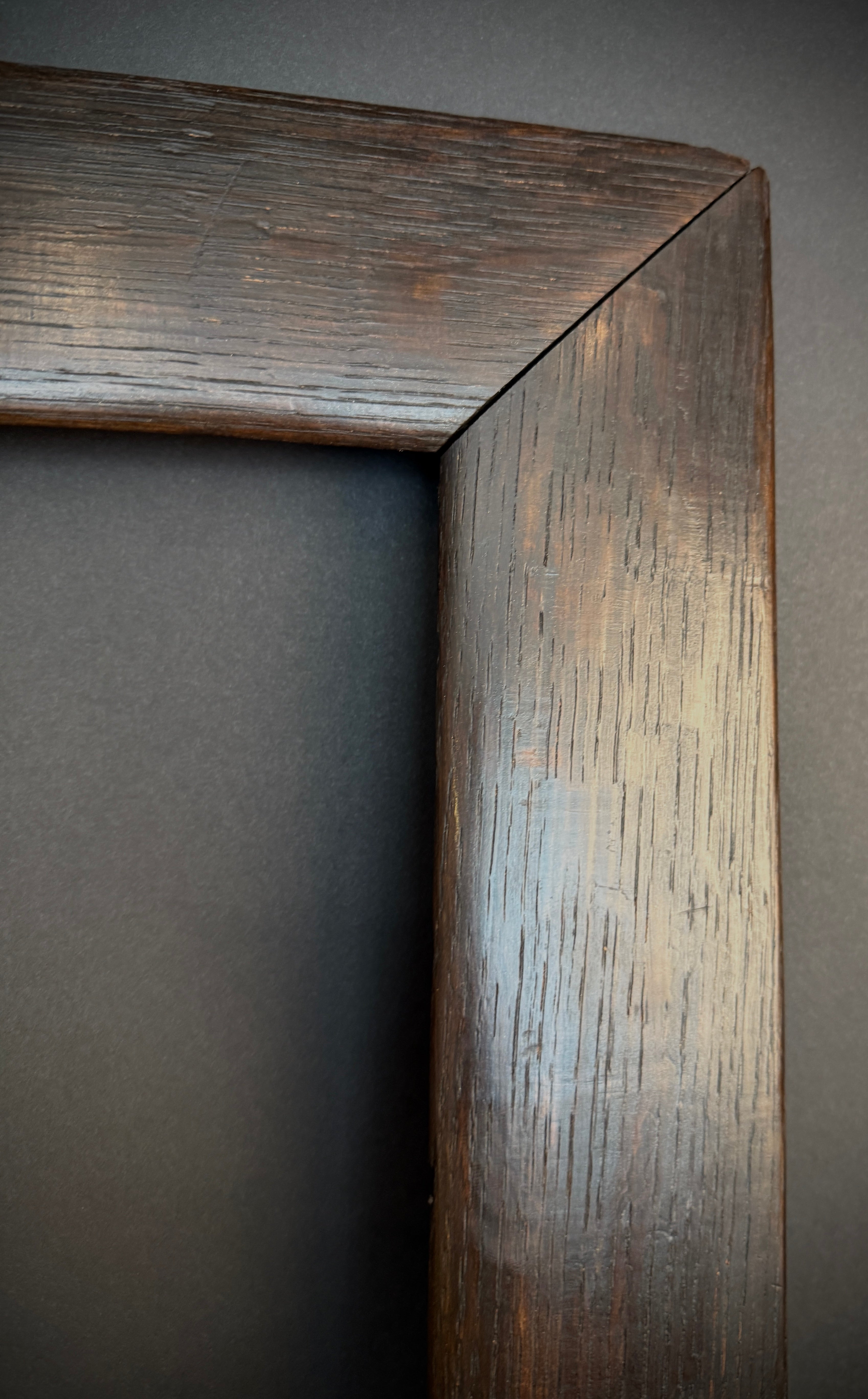 Extra Large (127.5x82cm) Antique Picture Frame / Photo Frame |  Solid Oak |  Dark Wood