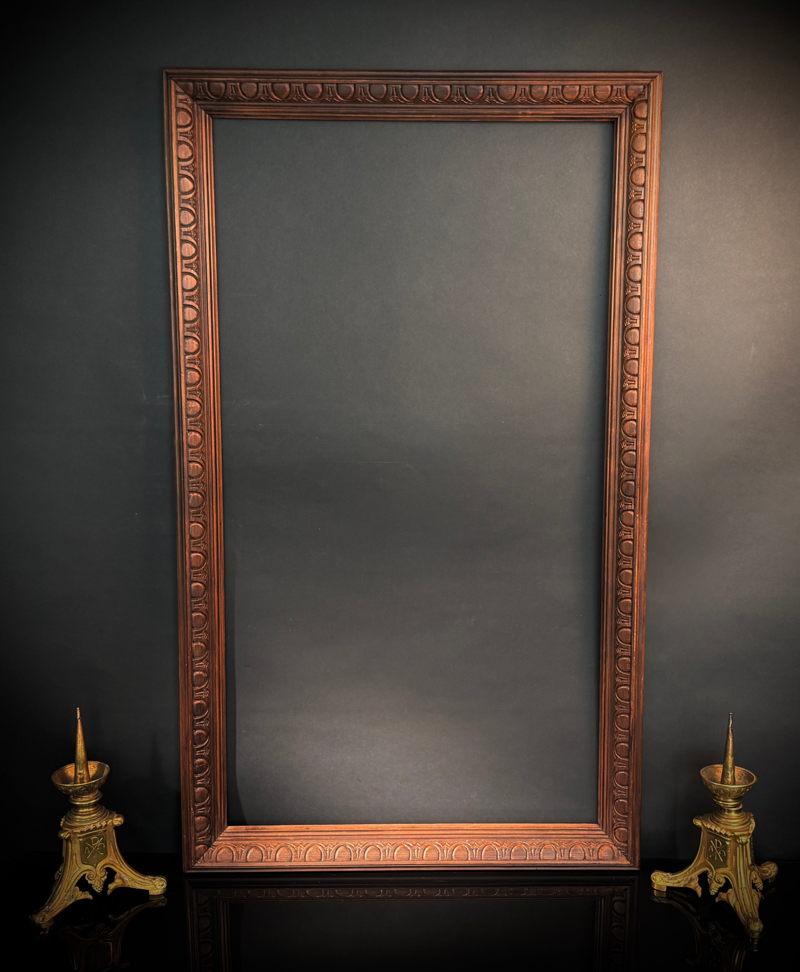 Extra Large Carved Wood picture Frame  |  114x87.5cm  |   Carved Detail  |  Gallery Wall