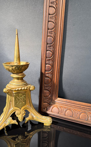 Extra Large Carved Wood picture Frame  |  114x87.5cm  |   Carved Detail  |  Gallery Wall