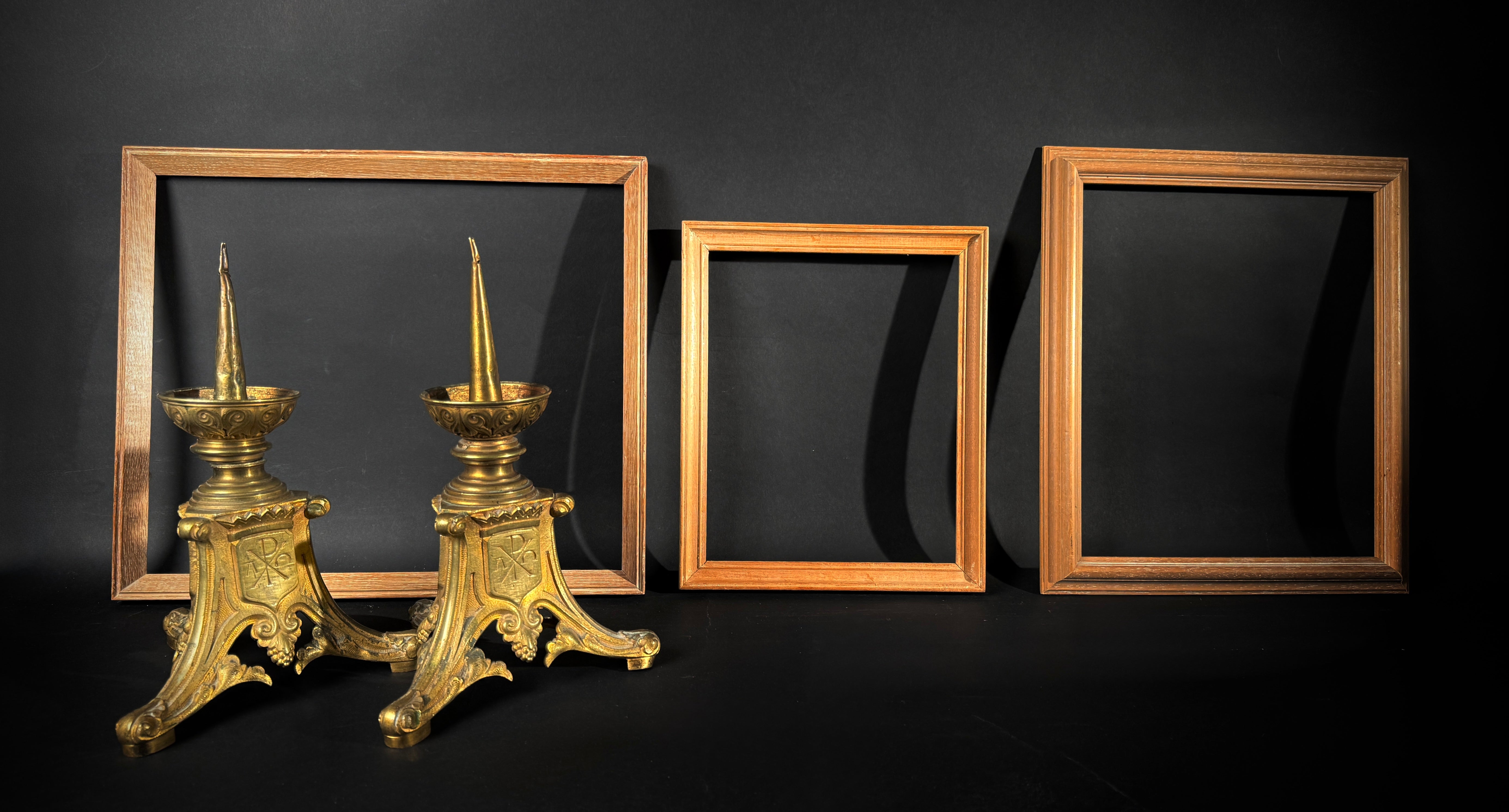 x6 Vintage & Mid-Century Wood Picture Frames | Gallery Wall  |  Light Wood Finish  |  Set of 6 Frames
