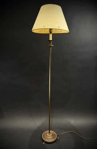 Vintage Laura Ashley Floor Lamp  |  Cream Shades