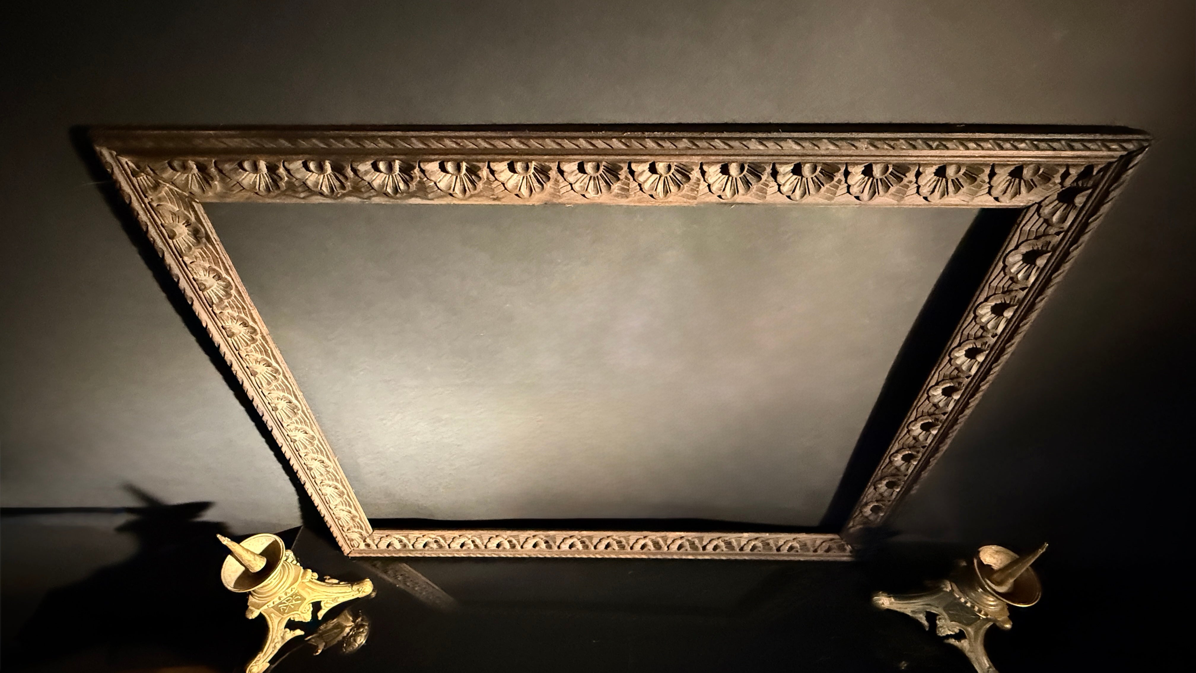 Large Carved Wood picture Frame | 92x71cm  | Carved Detail | Gallery Wall