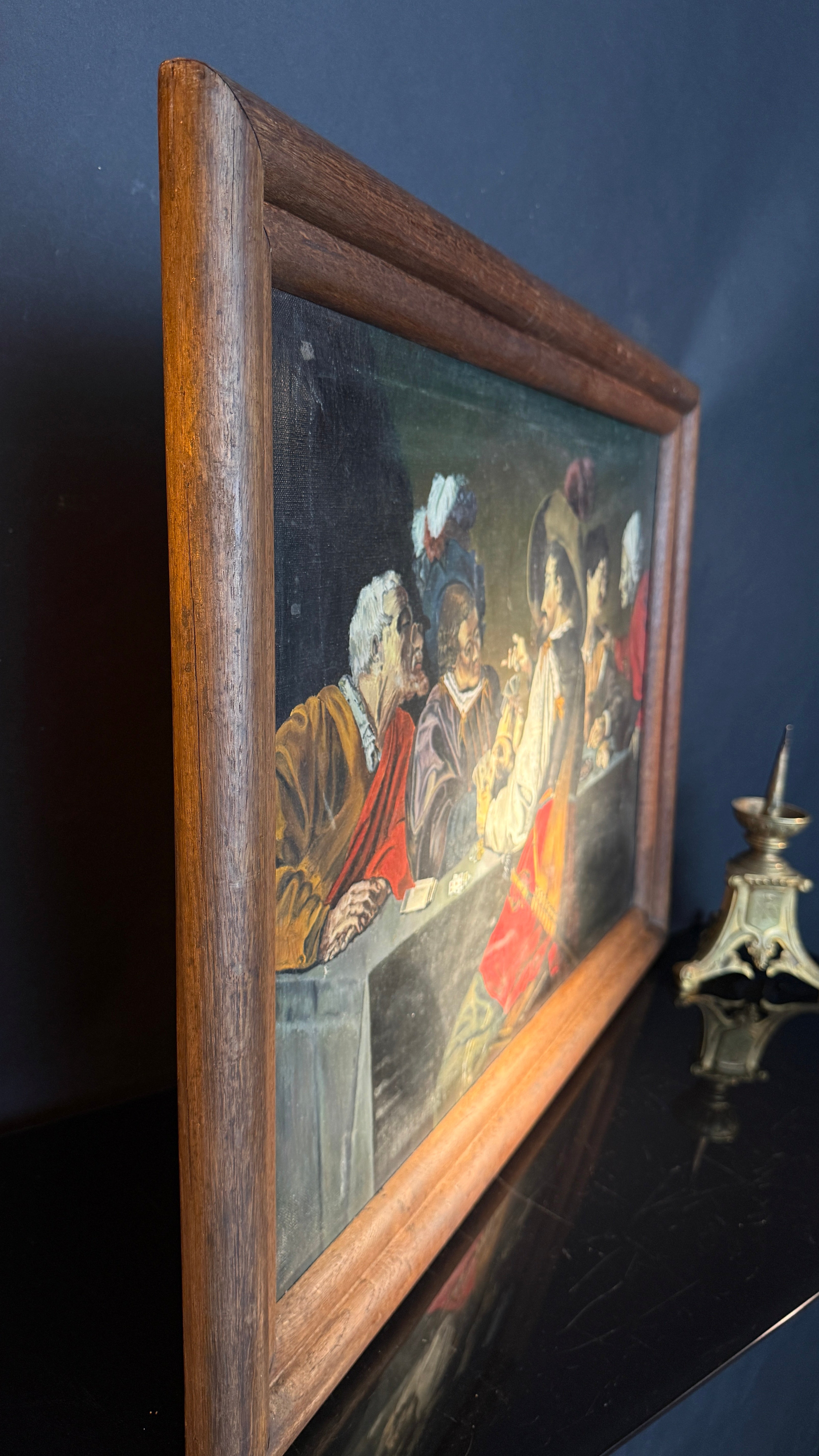 Vintage Rombout Reproduction Oil Painting | On Canvas | The Card Players,