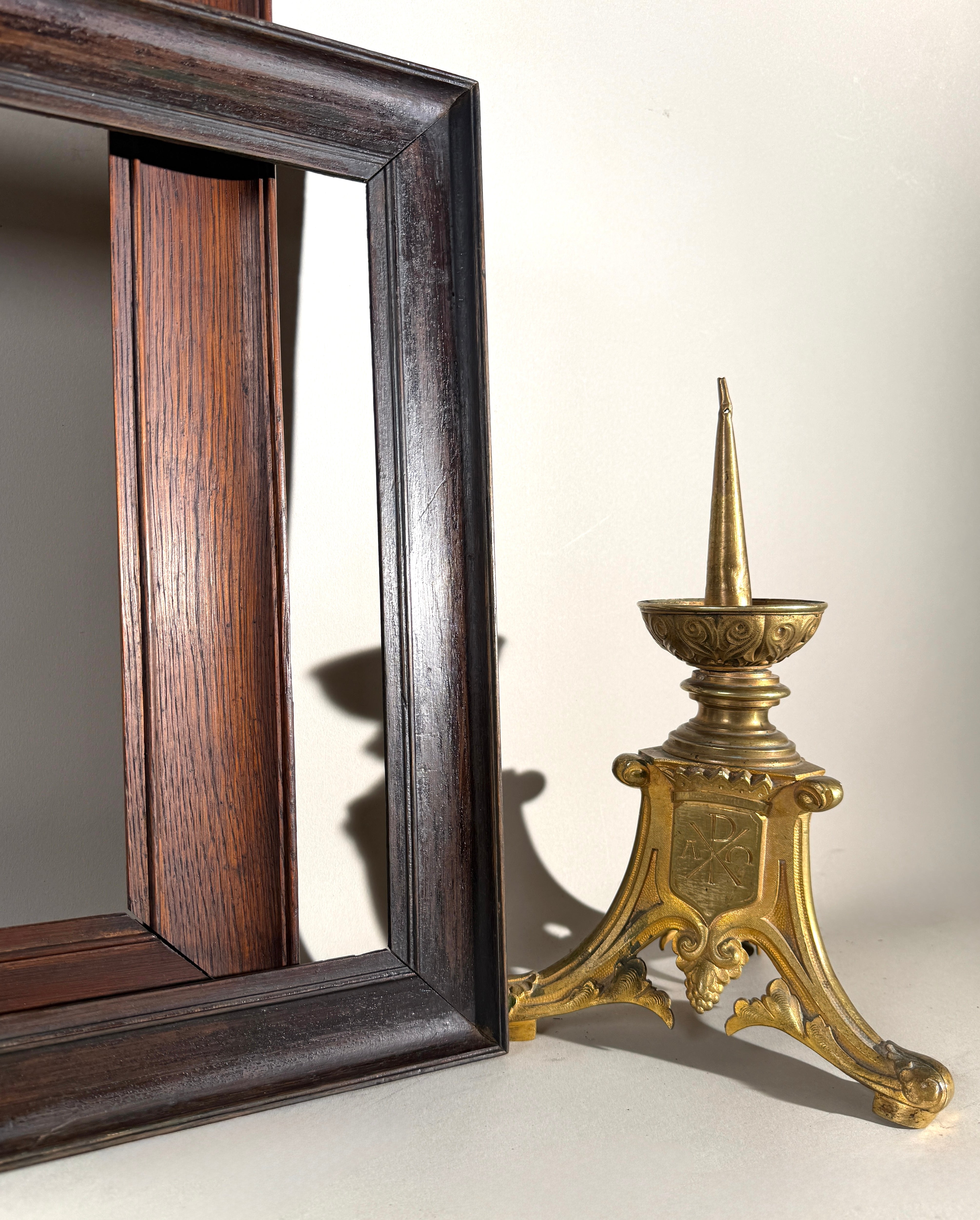 Set 2 Large Wood Picture Frames | Solid Hardwood | Oak | Rustic Gallery Wall Display