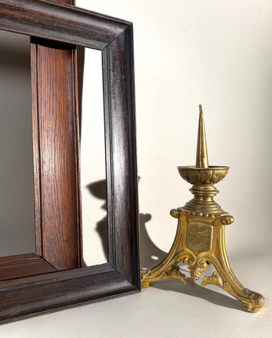 Set 2 Large Wood Picture Frames | Solid Hardwood | Oak | Rustic Gallery Wall Display
