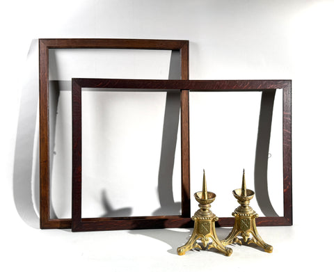 Set 2 Large Wood Picture Frames | Solid Hardwood | Gallery Wall Display