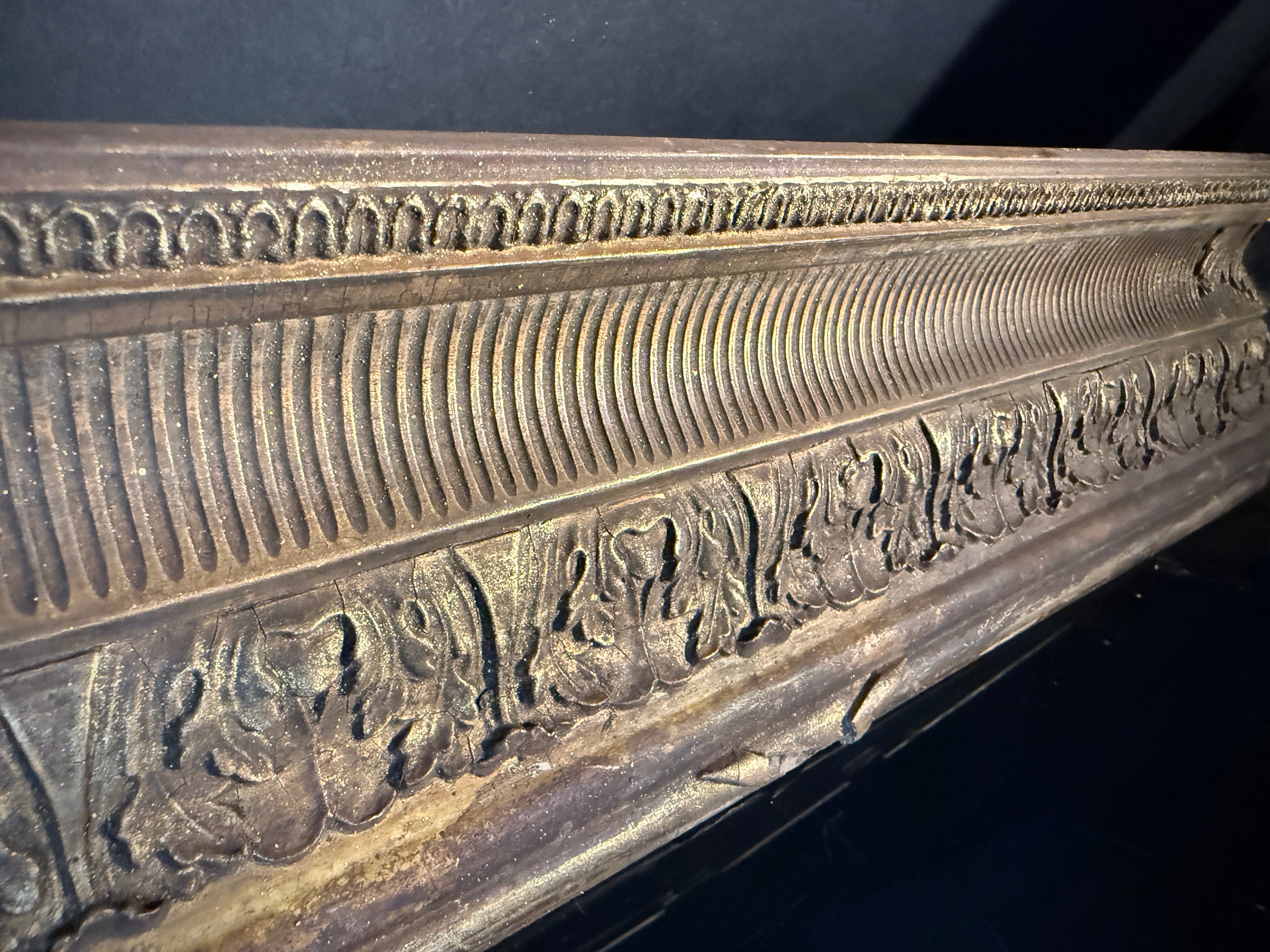 Large Shabby Antique Gilt Picture Frame – Deep Set Ornate Wood Picture Frame 67cm x 57cm