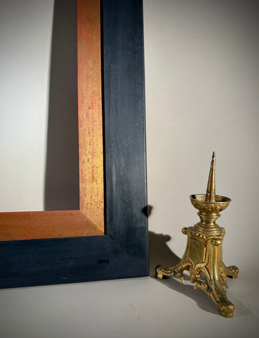 Pair Large Antique Wood Picture Frame | Black Classic Finish | 66x45.5cm