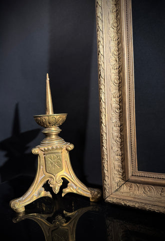 Large Ornate Antique Picture Frame | Gilt Finish | Solid Wood |. 93x68cm