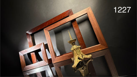 Set of x3 Hardwood Antique Picture frames