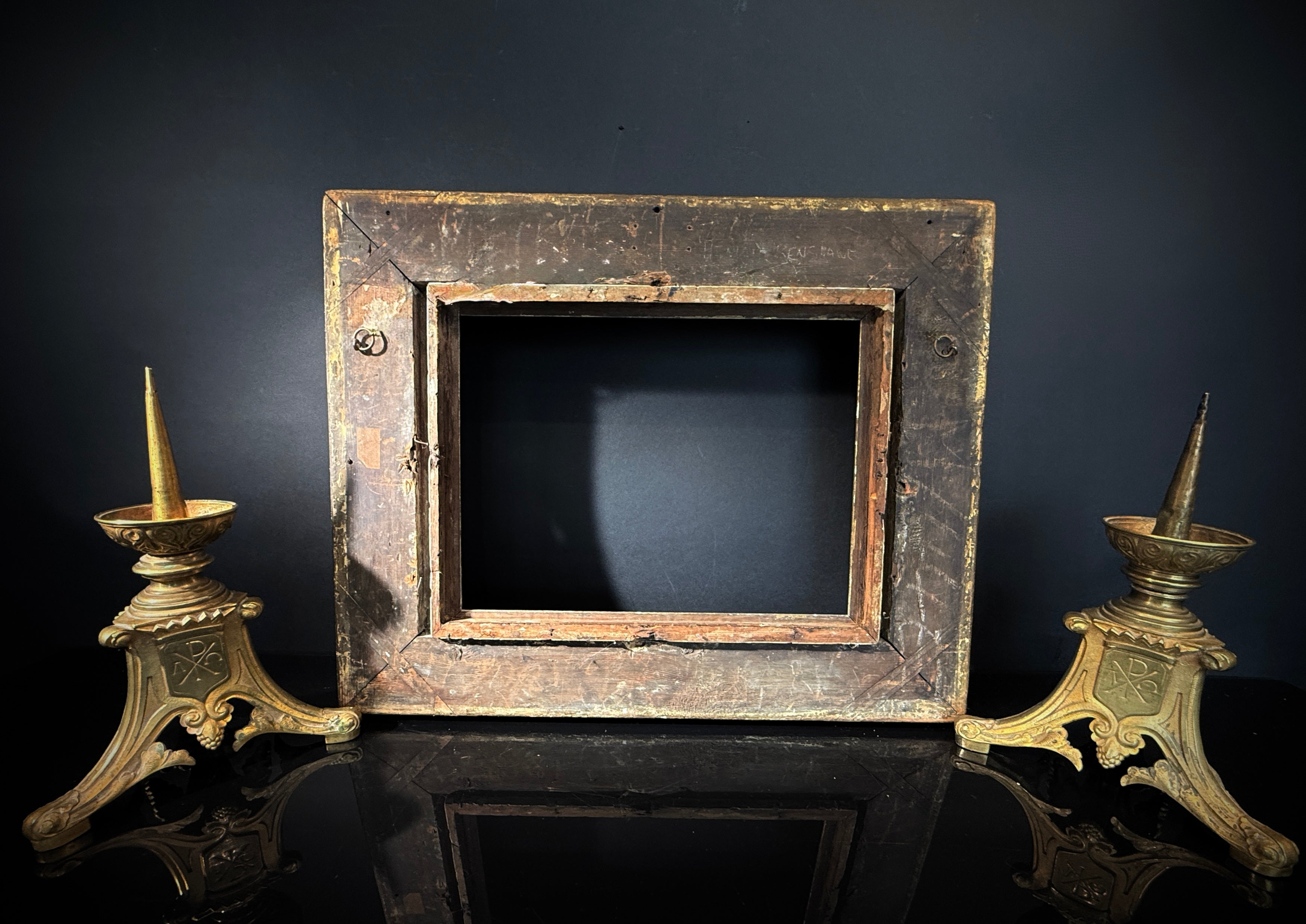 Shabby Antique Gilt Picture Frame (50.5x40cm)  | Deep Set  |  Ornate Wall Gallery