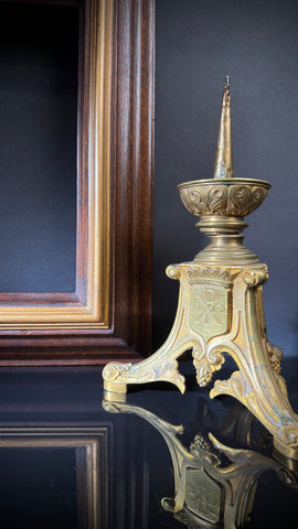 Vintage Wooden Picture Frames  |  Set of 2  |  Deep Set Gilt Trim