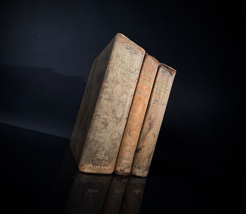 Oxford Leather-Bound Poetry Trio – Shakespeare, Wordsworth & Tennyson, 1922–1923