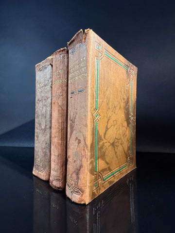 Oxford Leather-Bound Poetry Trio – Shakespeare, Wordsworth & Tennyson, 1922–1923