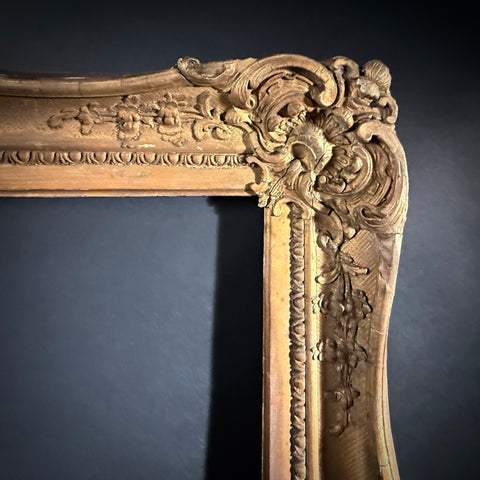 Extra Large Antique Gilt Picture Frame | 94x68cm | Ornate Corner Detail | Classic Wall Decor