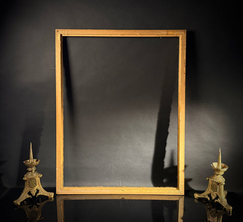 Extra Large Antique Gilt Picture Frame  |  Leaf & Berry Motif  |  84cm x 65.5cm  |  Solid Wood