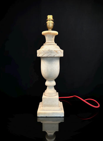 Vintage Urn-Style Marble Table Lamp  | Italian Renaissance Design