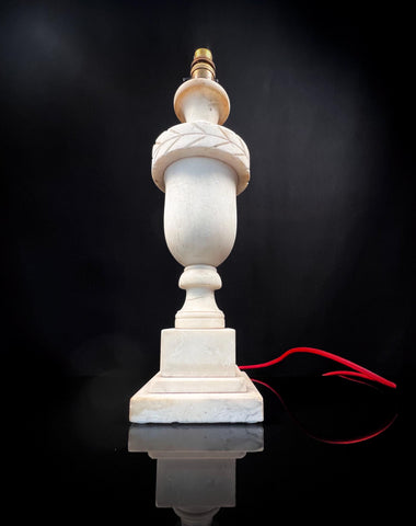 Vintage Urn-Style Marble Table Lamp  | Italian Renaissance Design