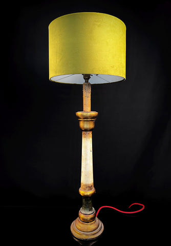Large Vintage Candlestick Style Table Lamp