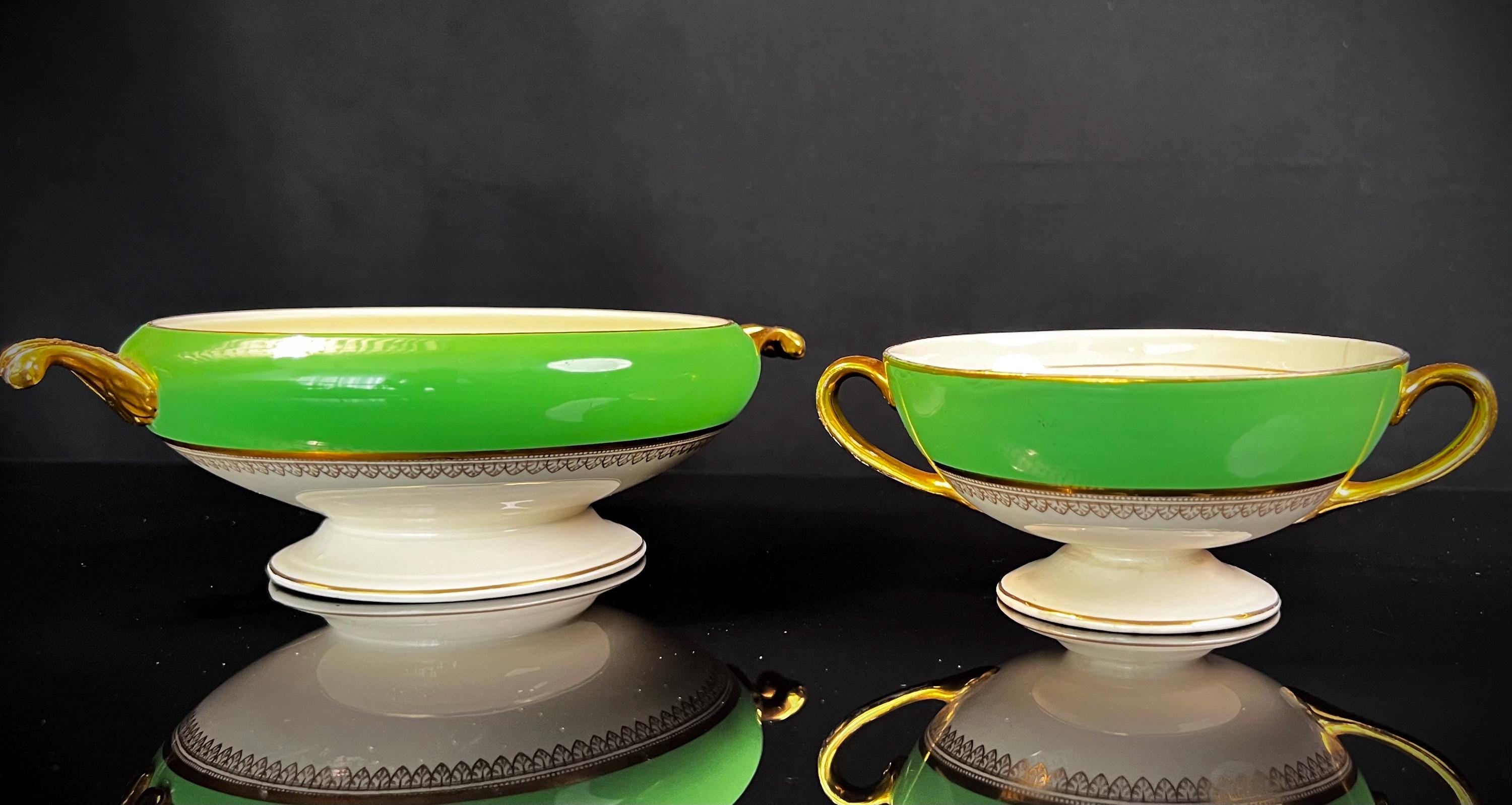 Soho Pottery ‘Ambassador Ware’ Dinner Set in Green Finish (Vintage)