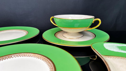 Soho Pottery ‘Ambassador Ware’ Dinner Set in Green Finish (Vintage)
