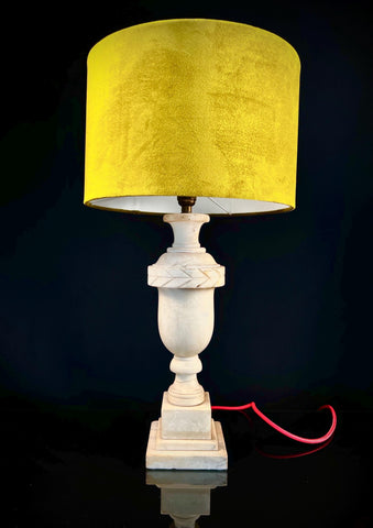 Vintage Urn-Style Marble Table Lamp  | Italian Renaissance Design