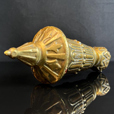 Large Weighty Antique Brass Victorian Counterweight