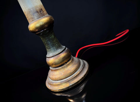 Large Vintage Candlestick Style Table Lamp