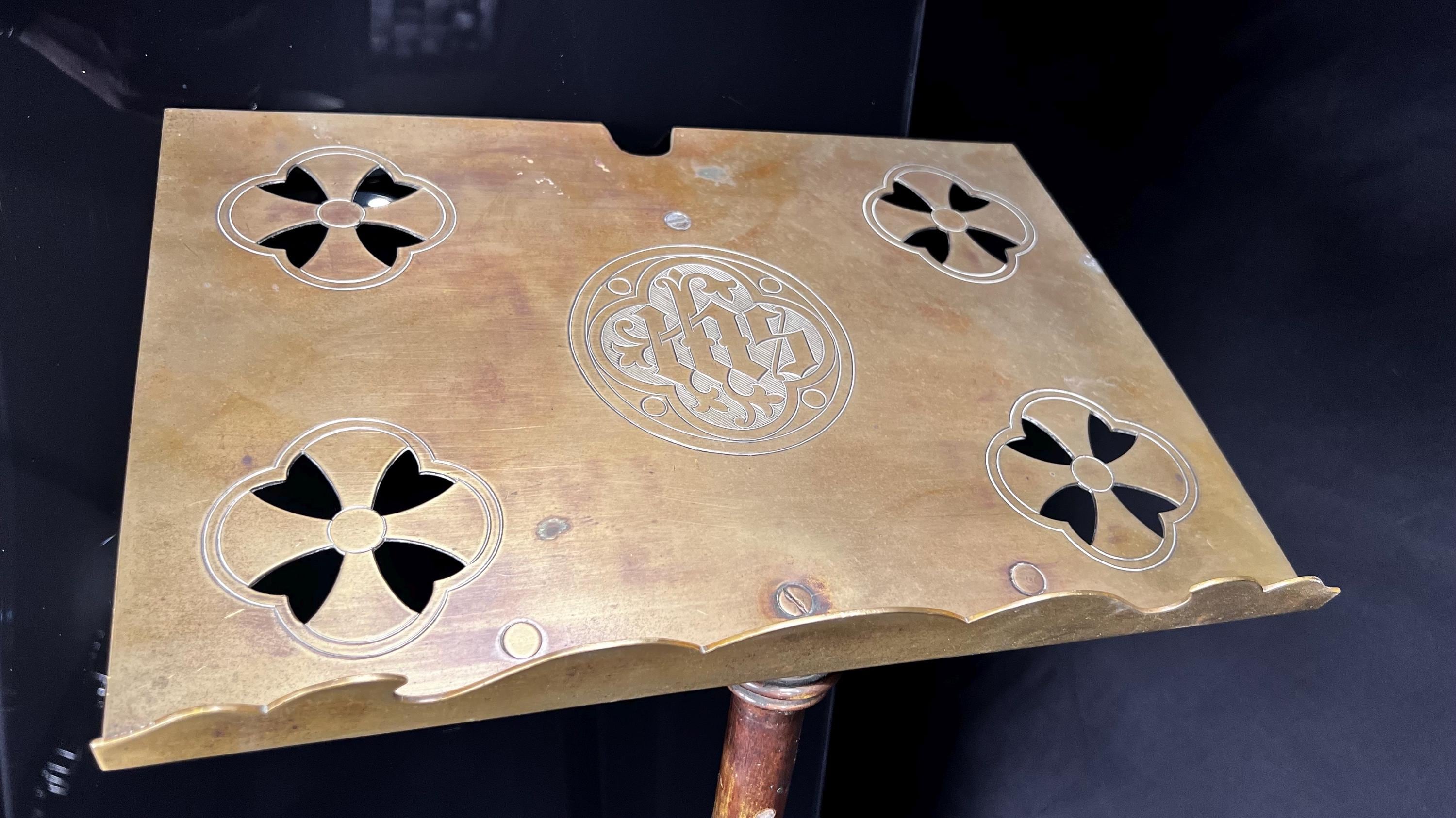 Brass Antique Church Lectern Ecclesiastical Reading Stand / Music Stand