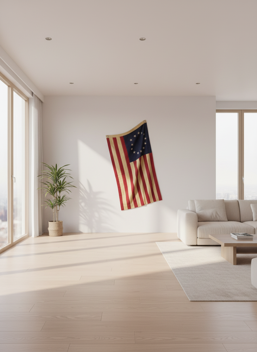 Classic Vintage First Design USA American Flag - 1800’s